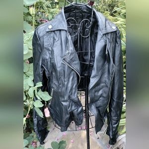 Faux Leather Moto Jacket